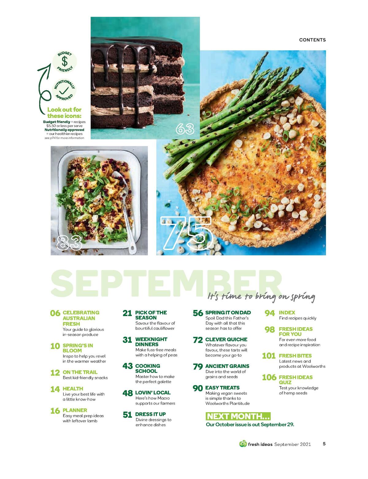 Woolworths Magazine September Catalogues from 1 September