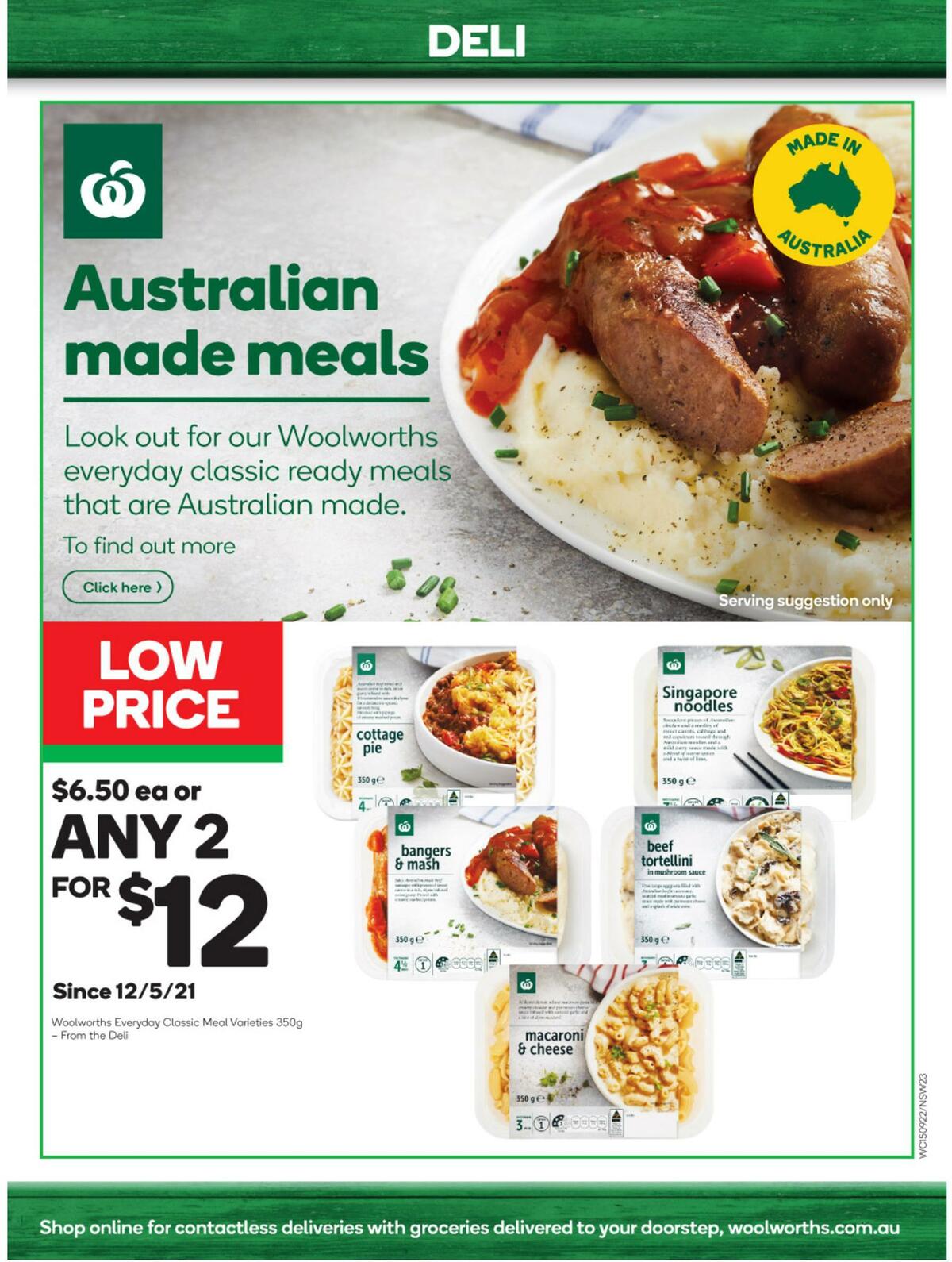 Woolworths Catalogues from 15 September