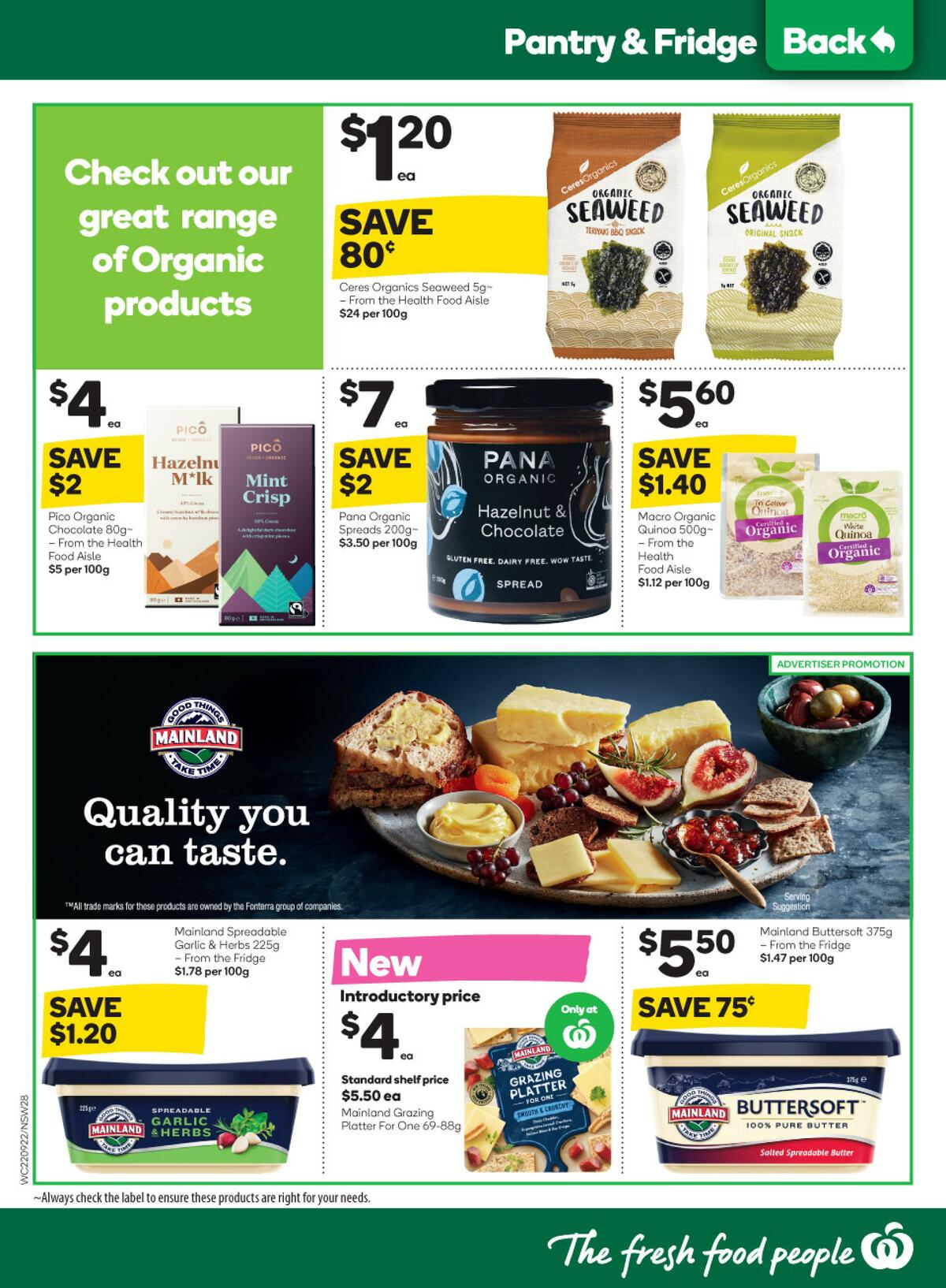 Woolworths Catalogues from 22 September