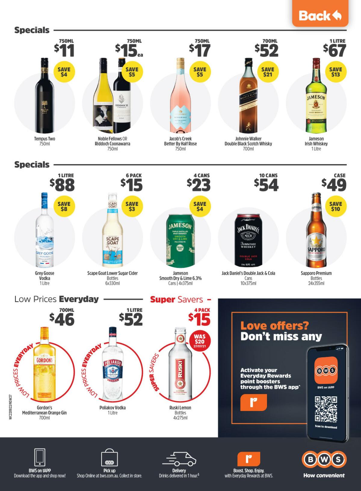 Woolworths Catalogues from 22 September