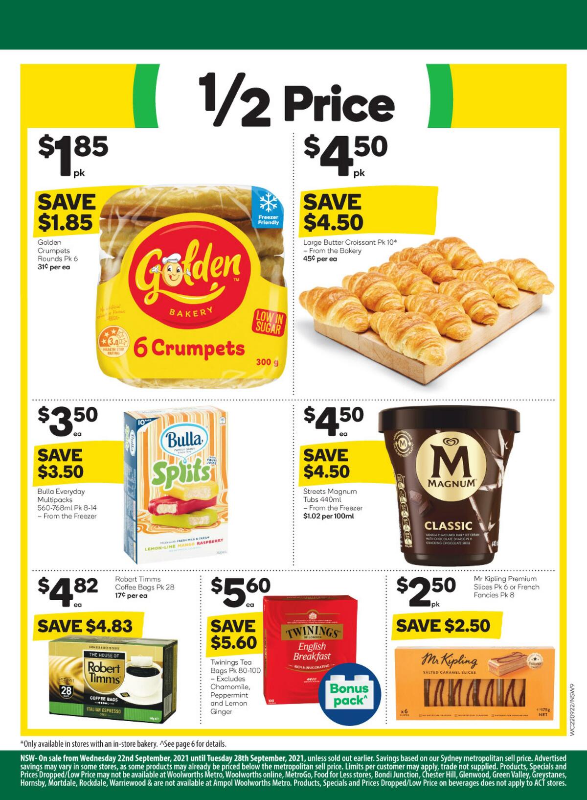 Woolworths Catalogues from 22 September