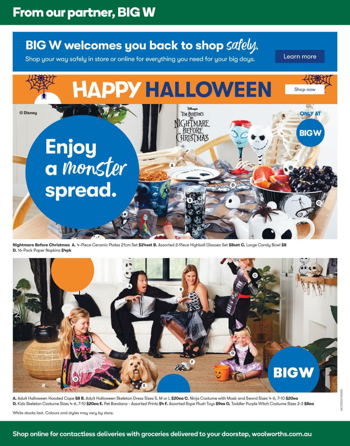 Woolworths Happy Halloween Catalogues from 20 October
