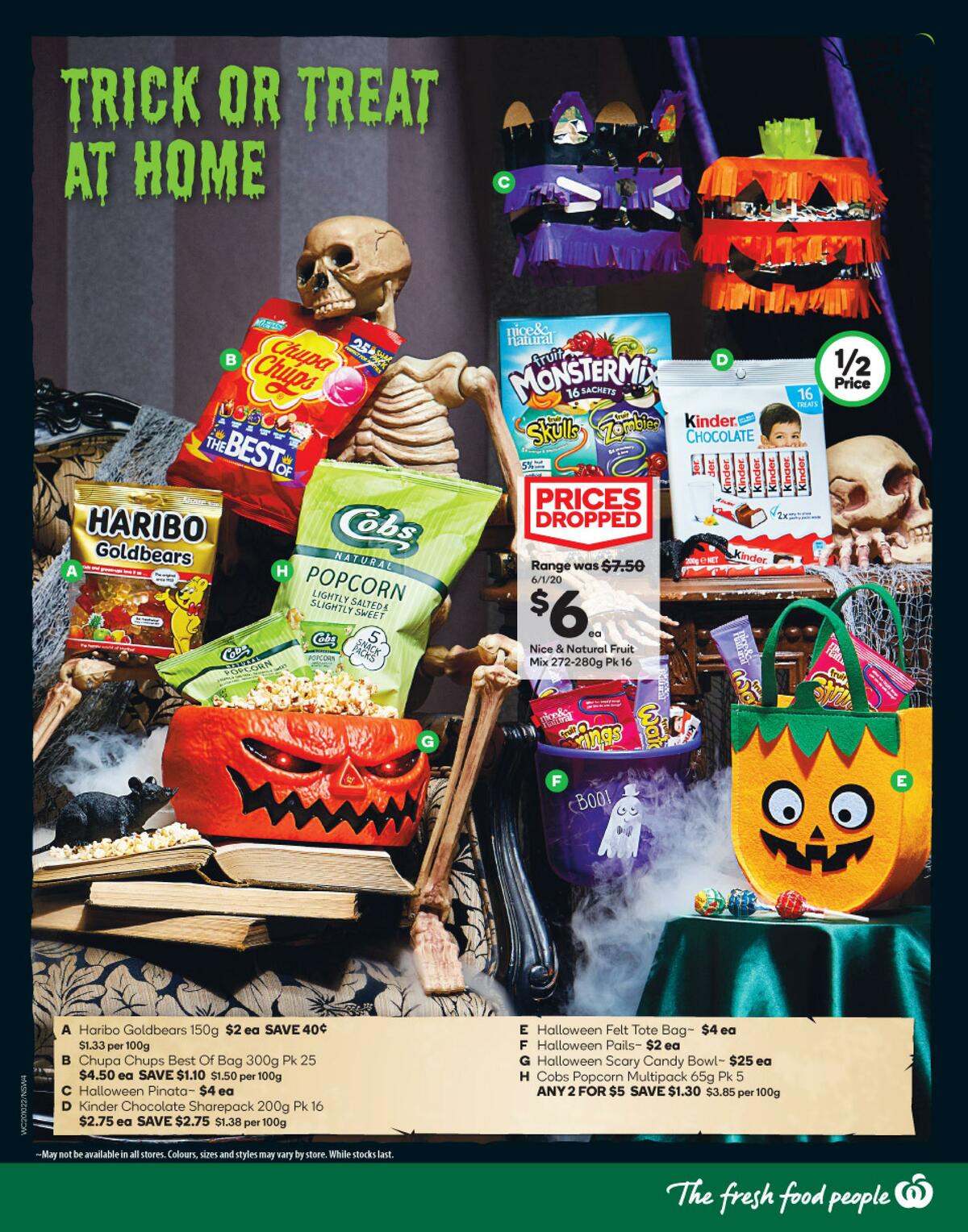 Woolworths Happy Halloween Catalogues from 20 October