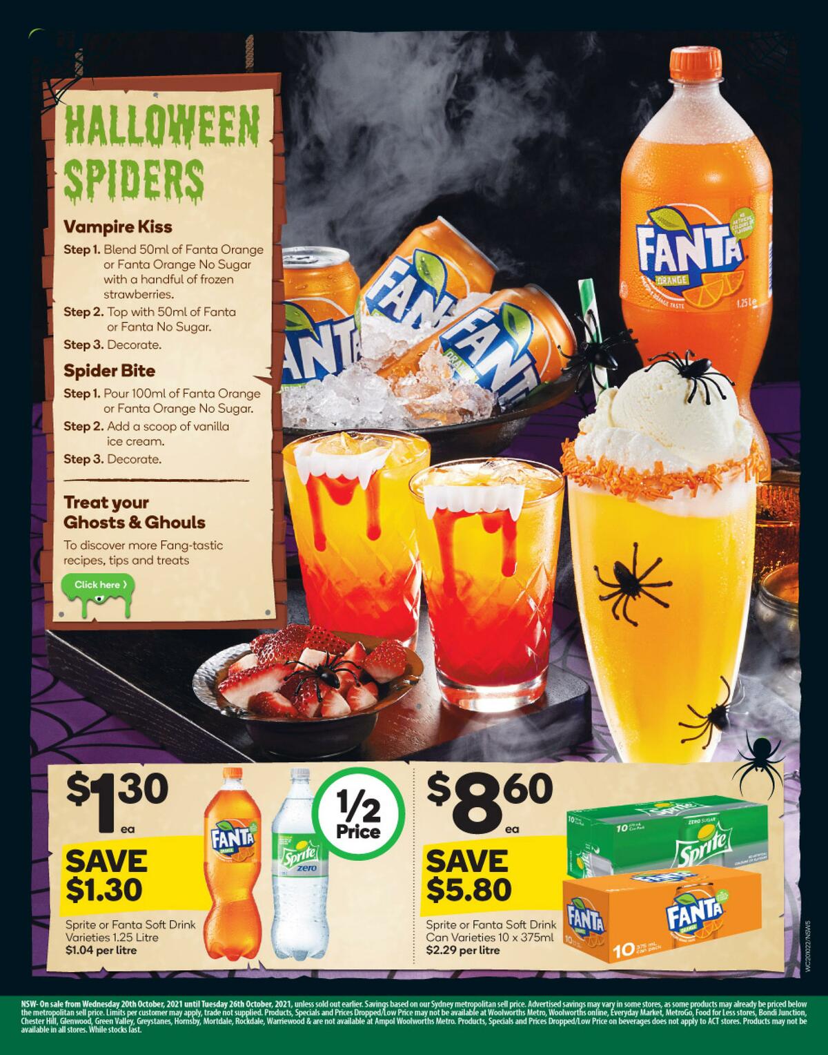 Woolworths Happy Halloween Catalogues from 20 October