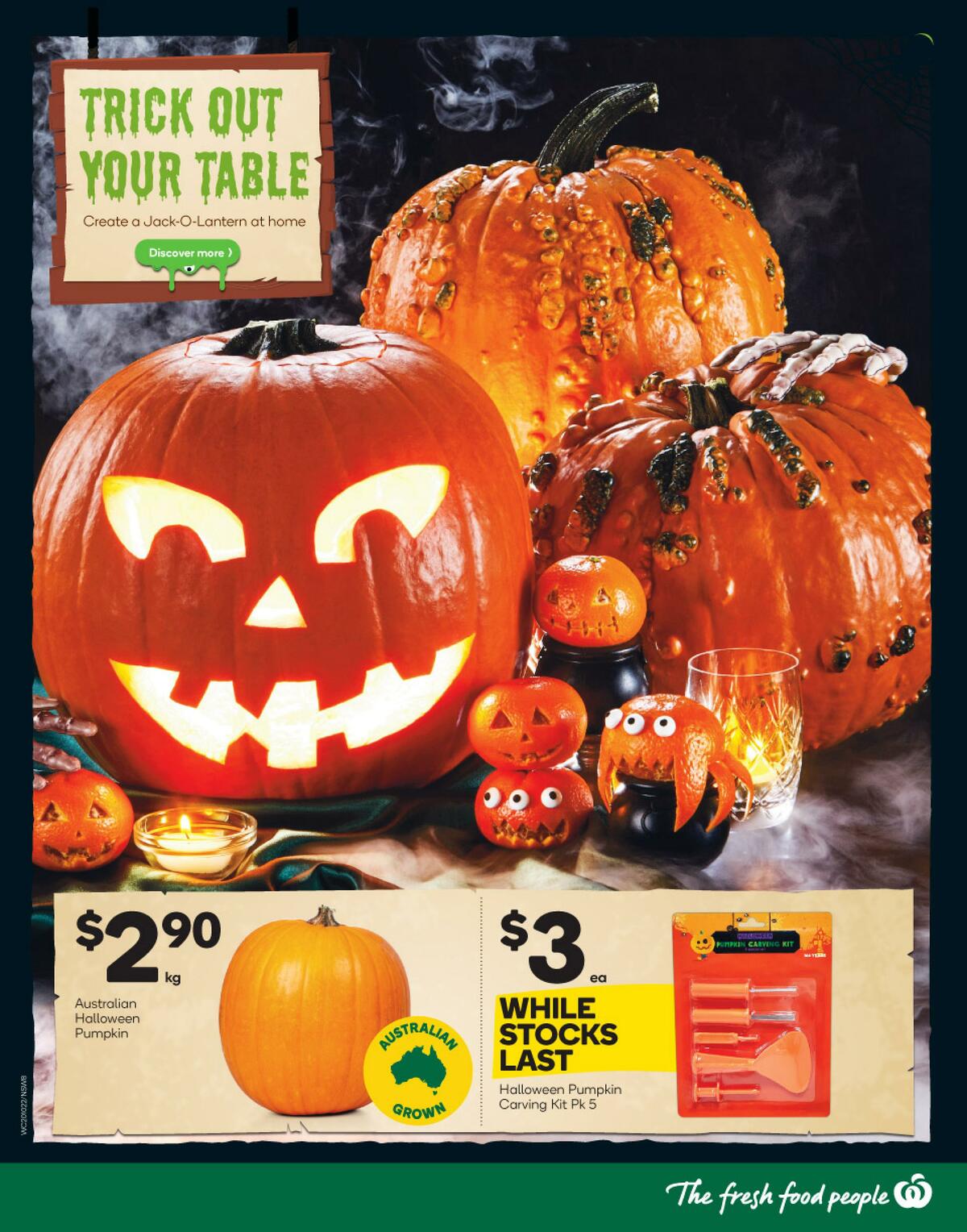 Woolworths Happy Halloween Catalogues from 20 October