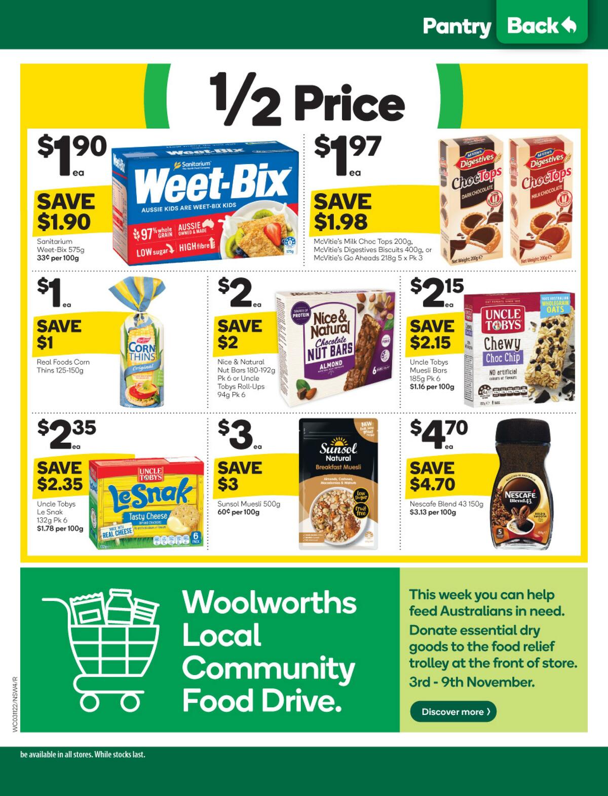 Woolworths Catalogues from 3 November
