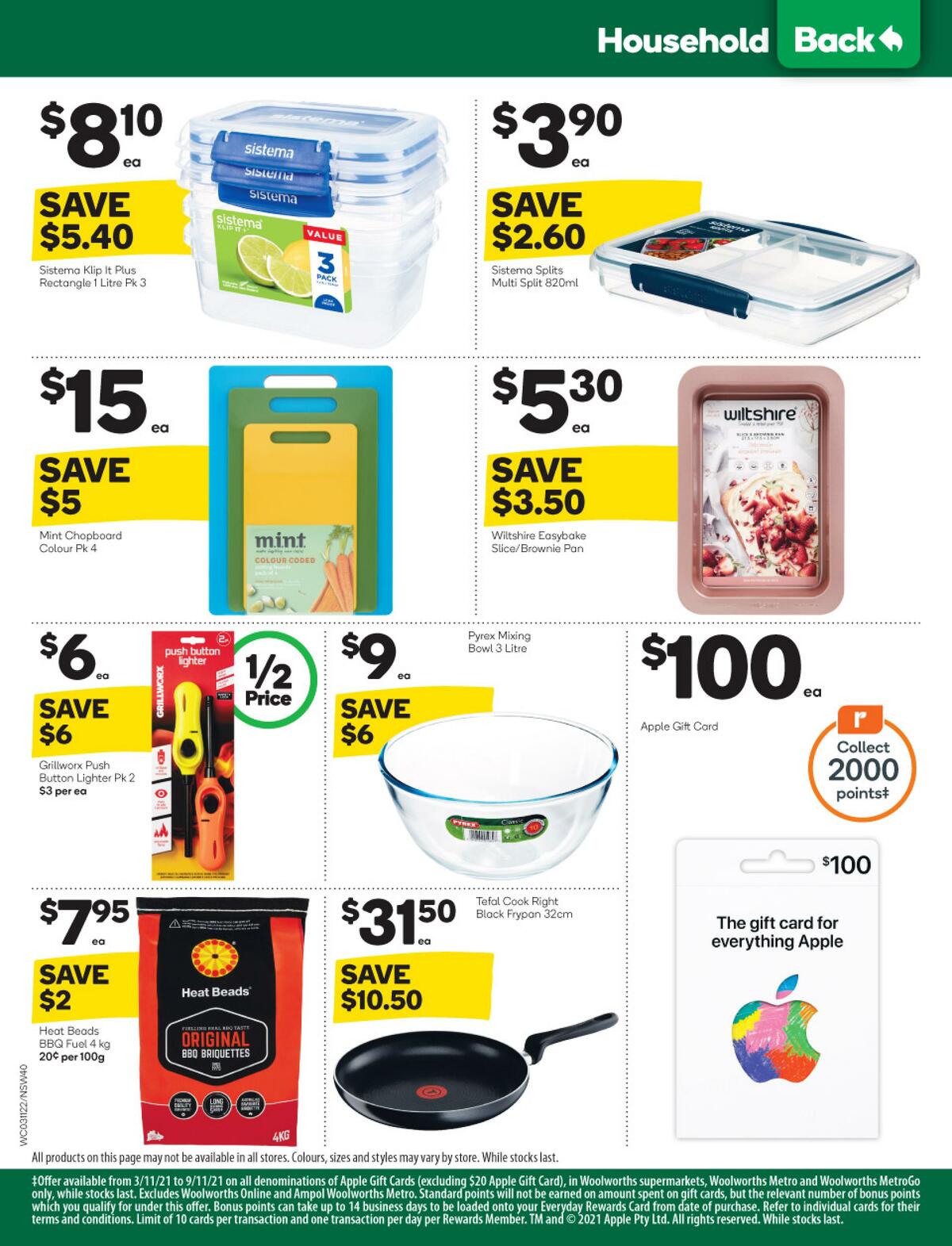 Woolworths Catalogues from 3 November