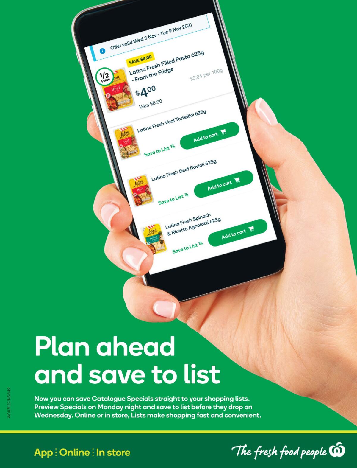 Woolworths Catalogues from 3 November