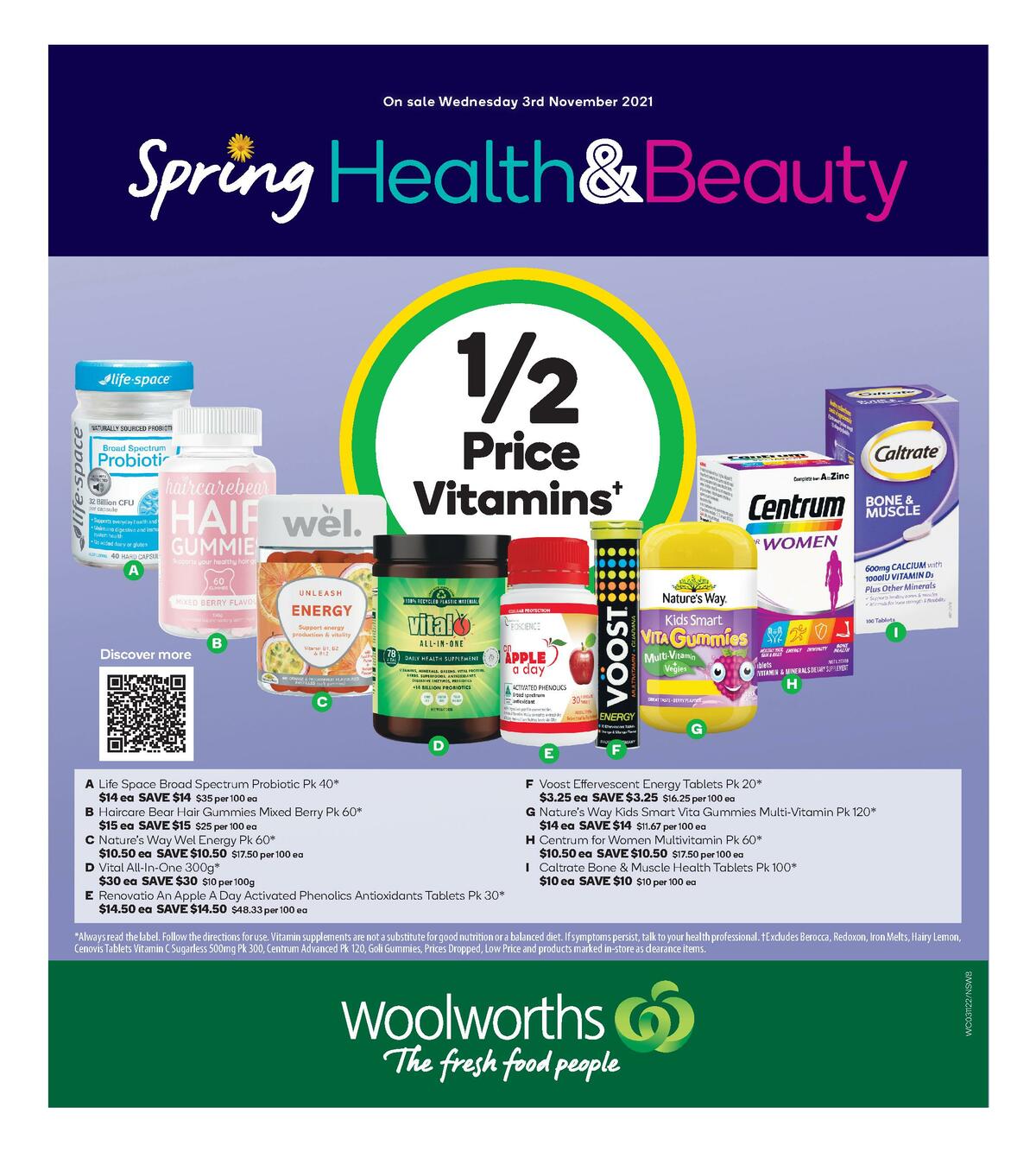 Woolworths Health & Beauty Catalogues from 3 November