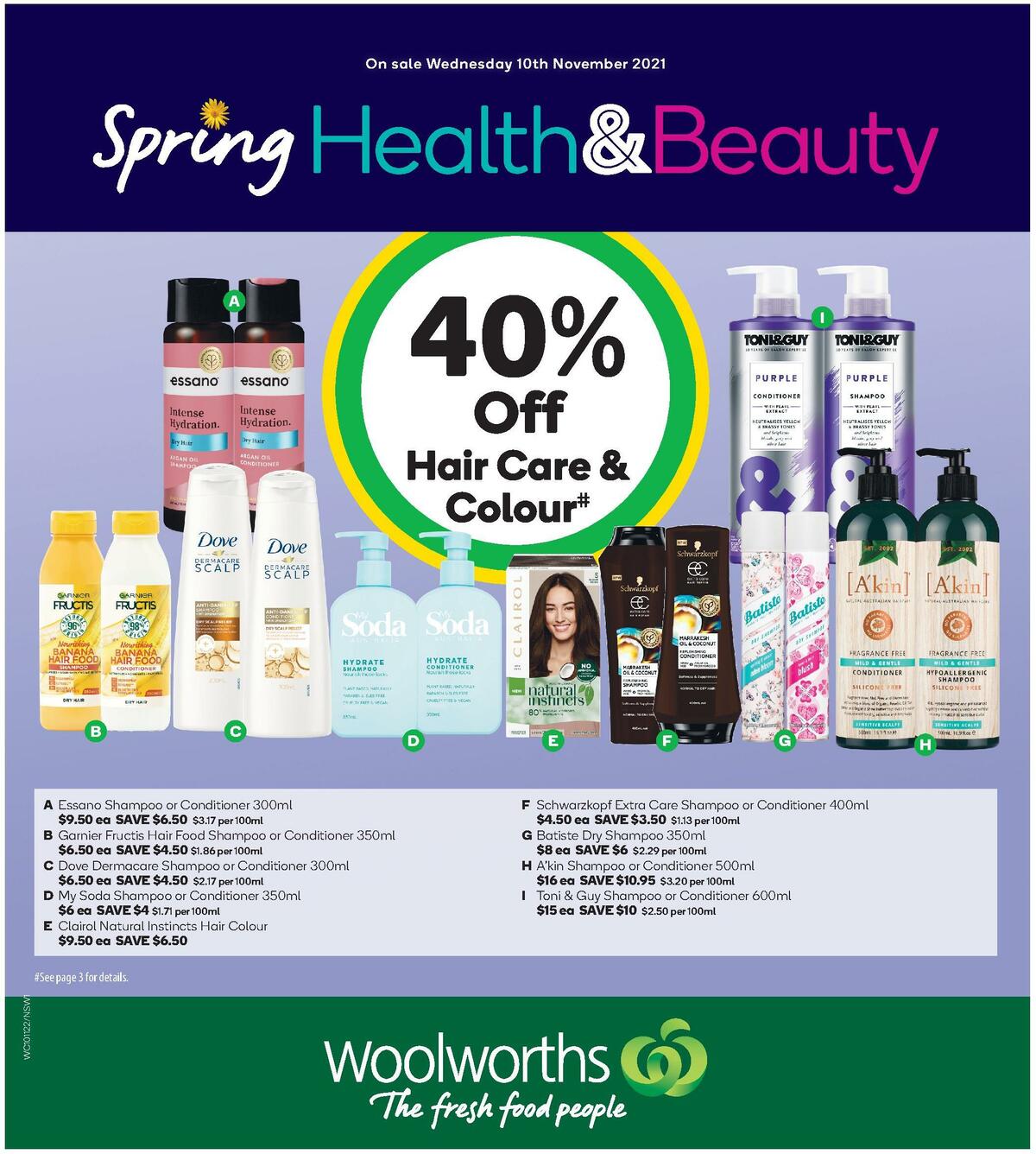 Woolworths Health & Beauty Catalogues from 10 November