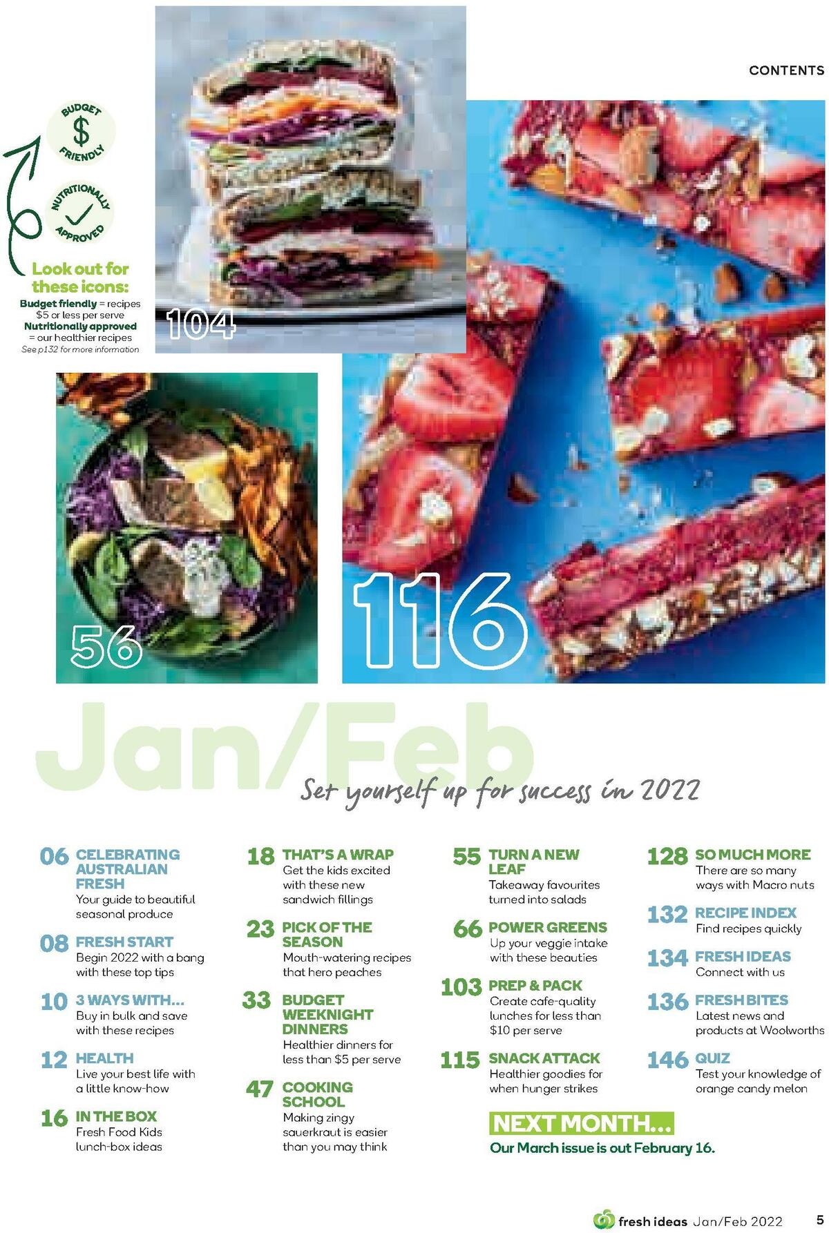 Woolworths Magazine January/February Catalogues from 1 January