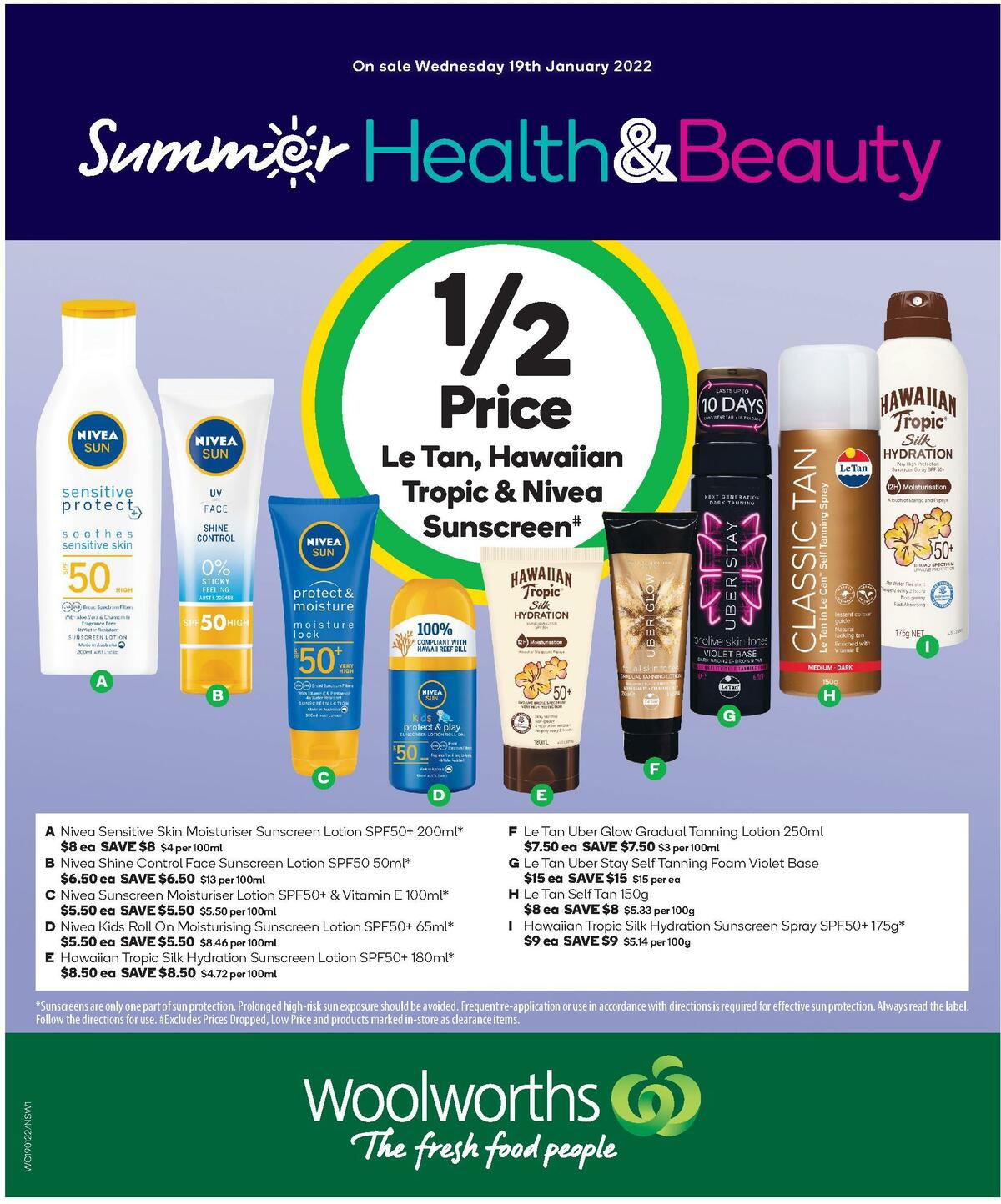 Woolworths Health & Beauty Catalogues from 19 January
