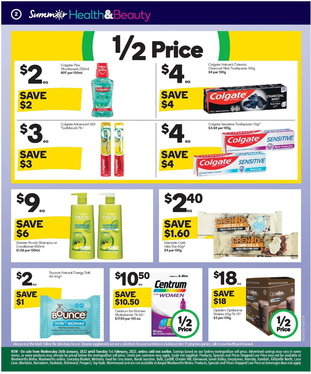 Woolworths Health & Beauty Catalogues from 26 January