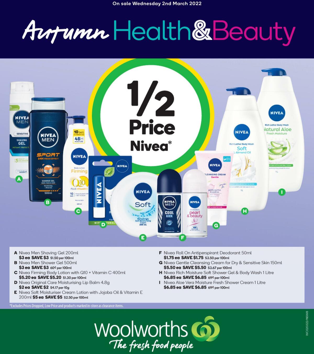 Woolworths Health & Beauty Catalogues from 2 March