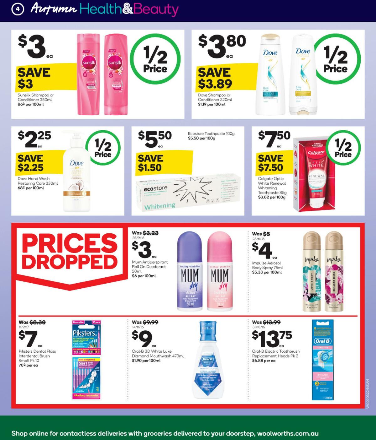 Woolworths Health & Beauty Catalogues from 9 March