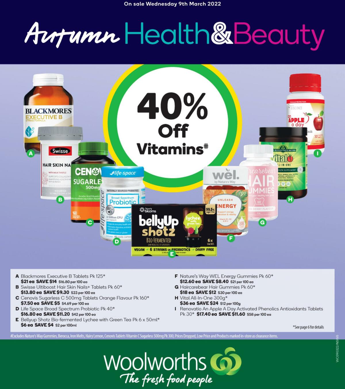Woolworths Health & Beauty Catalogues from 9 March