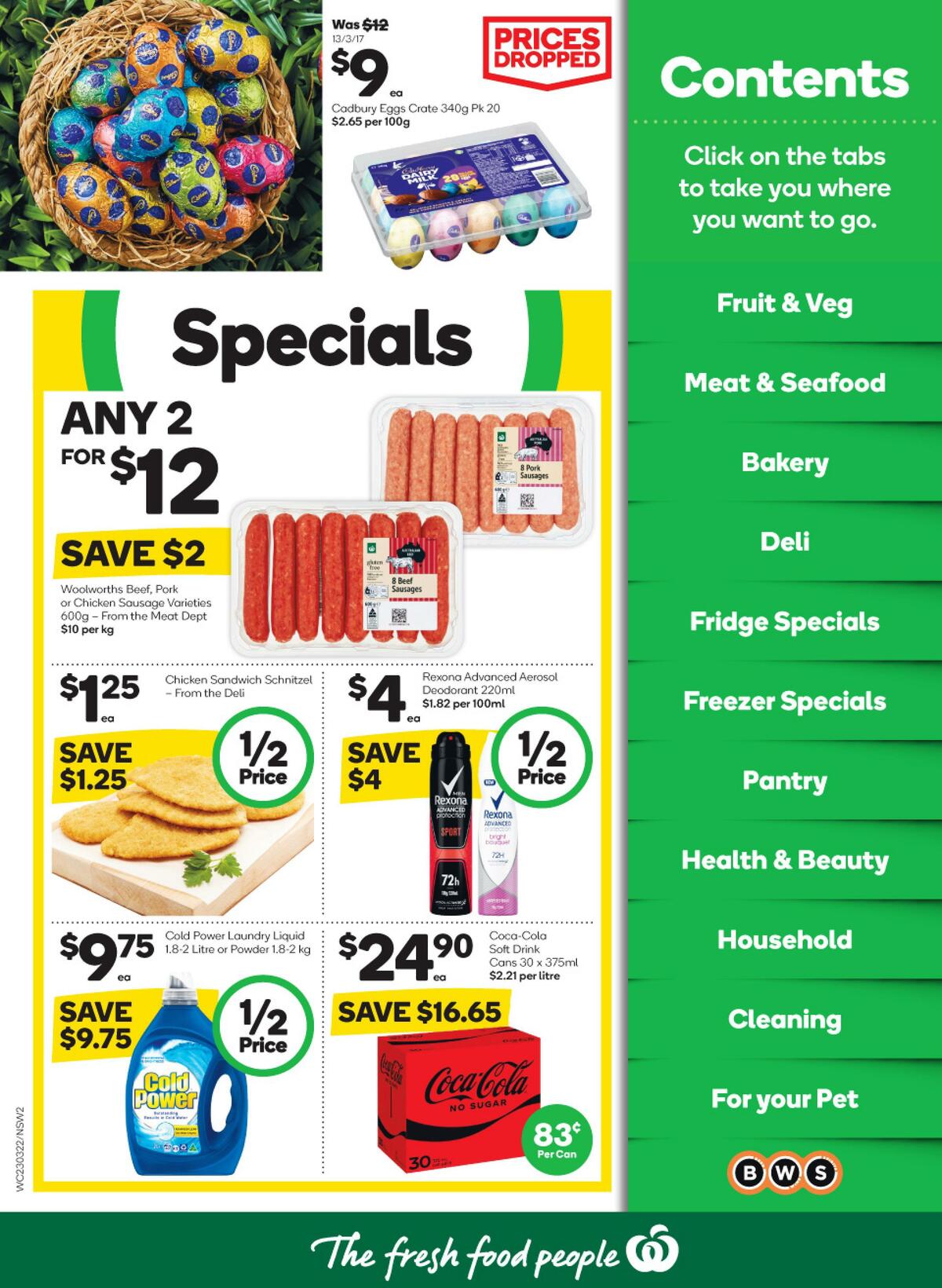 Woolworths Catalogues from 23 March