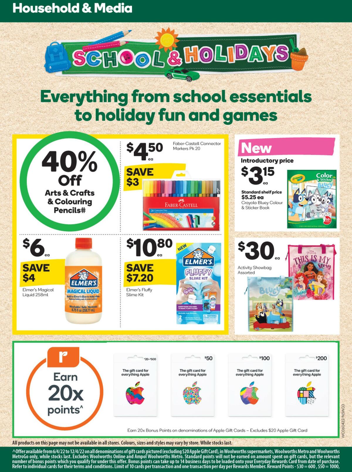 Woolworths Catalogues from 6 April