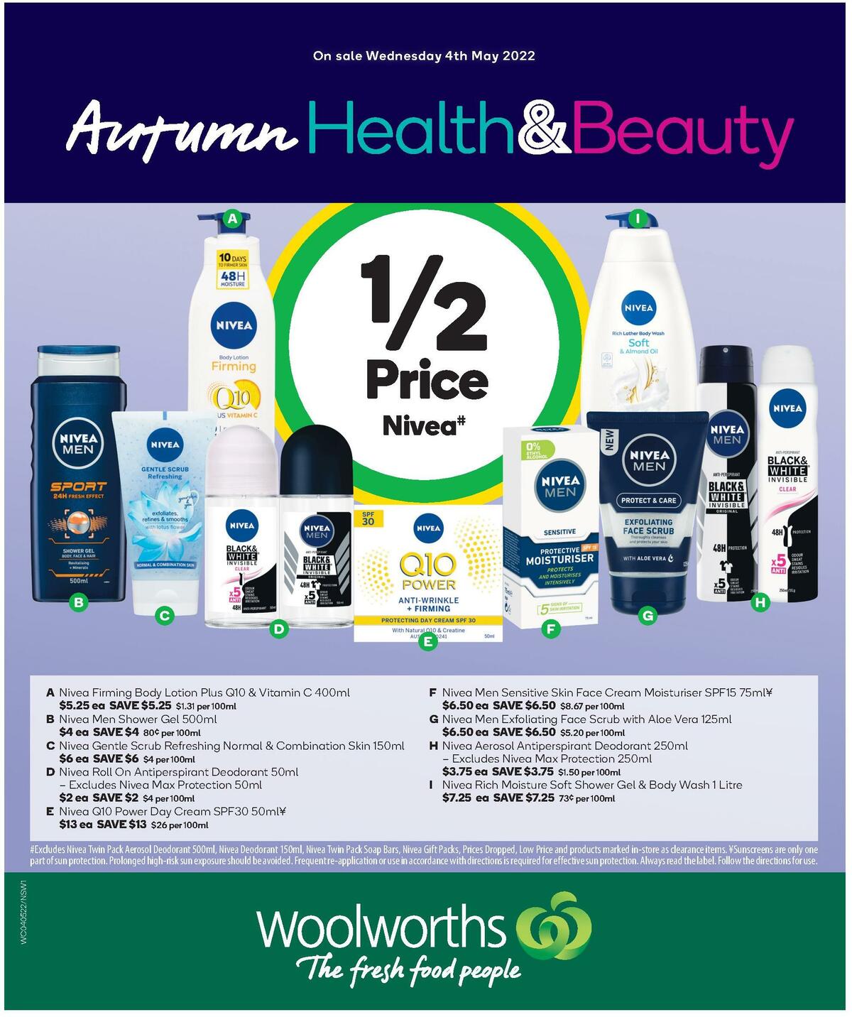 Woolworths Health & Beauty Catalogues from 4 May