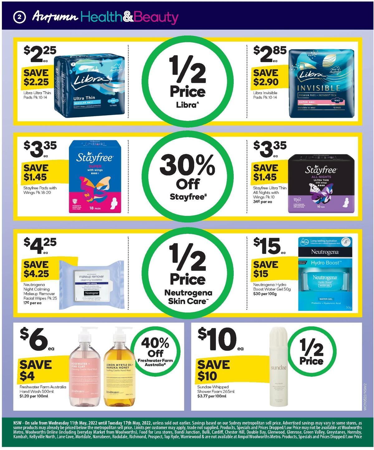 Woolworths Health & Beauty Catalogues from 11 May