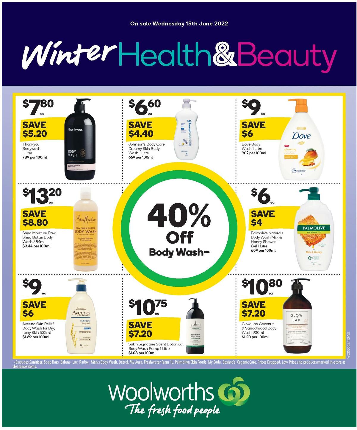 Woolworths Health & Beauty Catalogues from 15 June