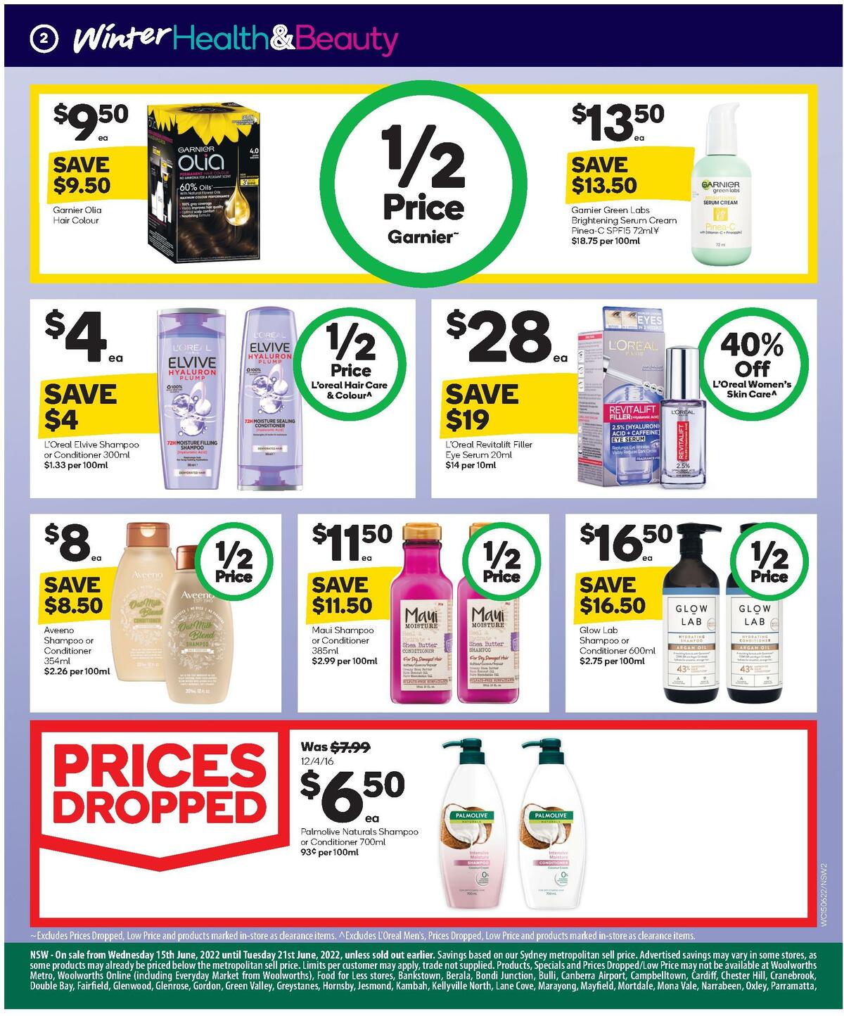 Woolworths Health & Beauty Catalogues from 15 June