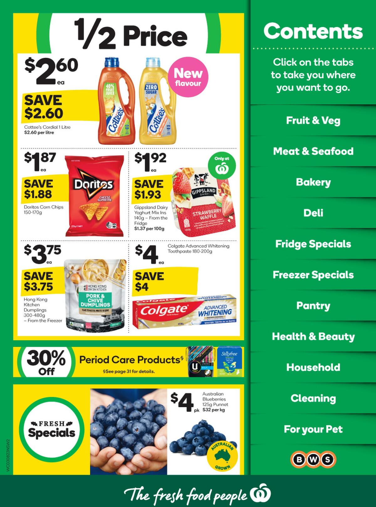 Woolworths Catalogues from 3 August