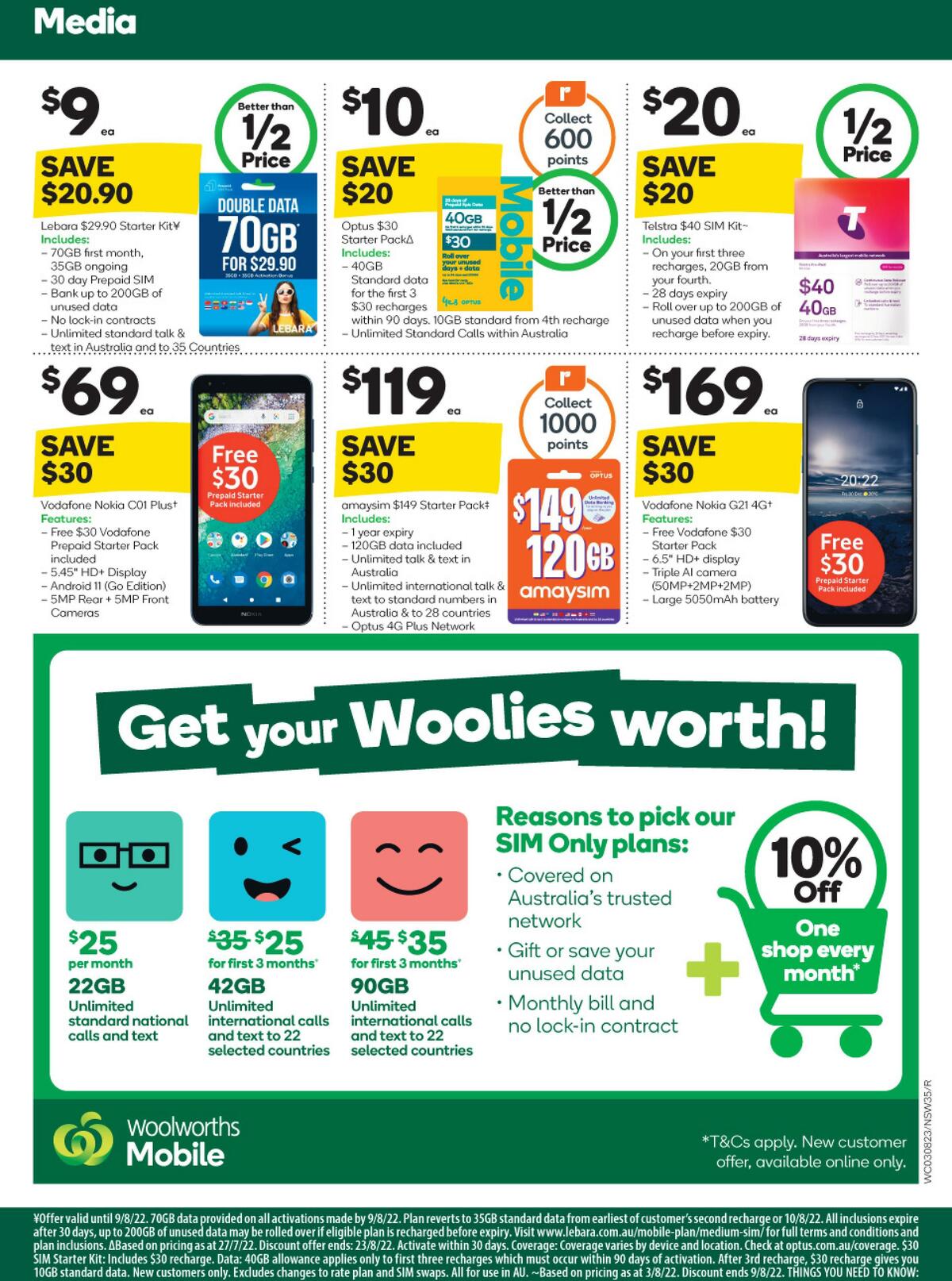 Woolworths Catalogues from 3 August