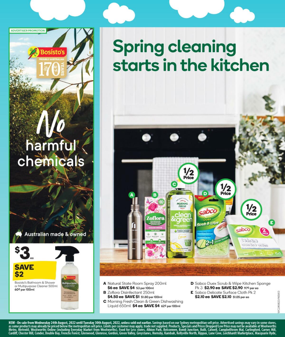 Woolworths Spring Cleaning Catalogues from 24 August
