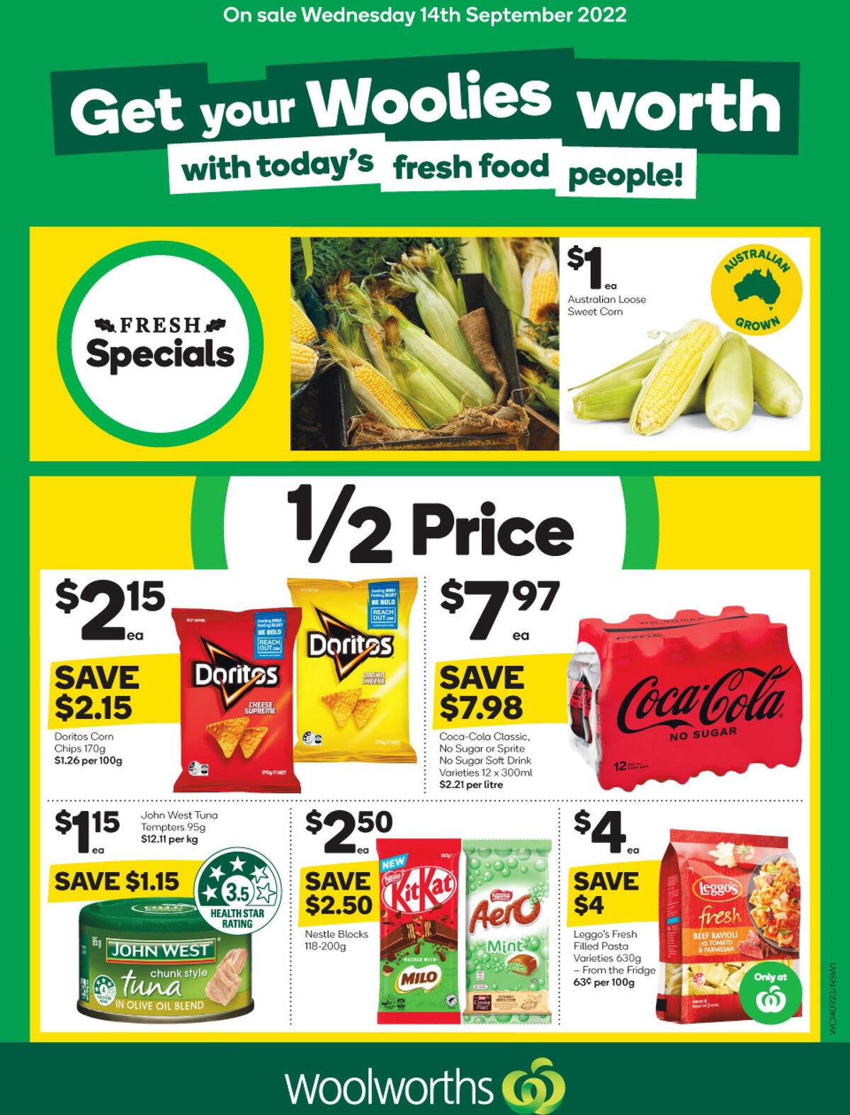 Woolworths Catalogues from 14 September