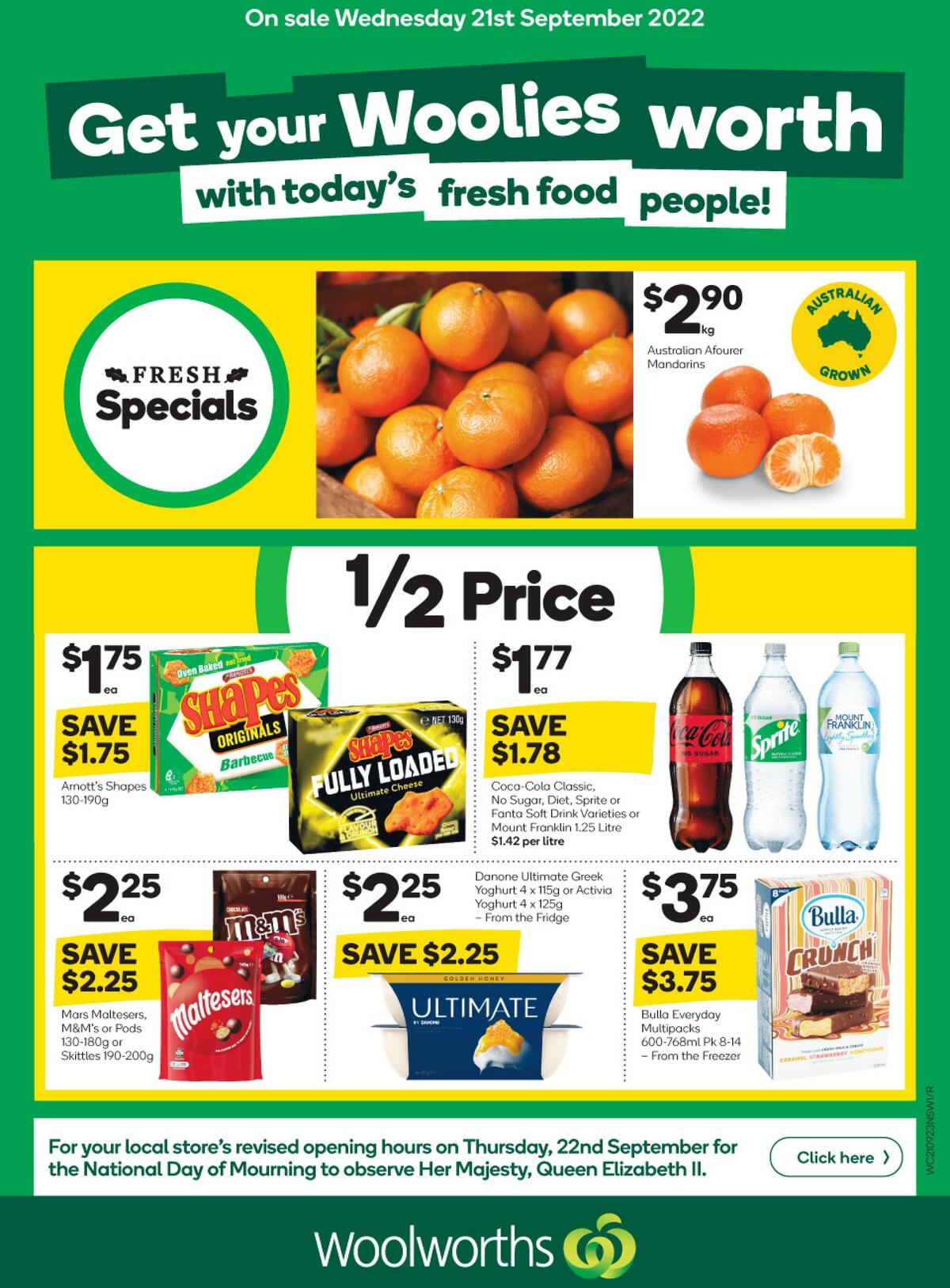 Woolworths Catalogues from 21 September