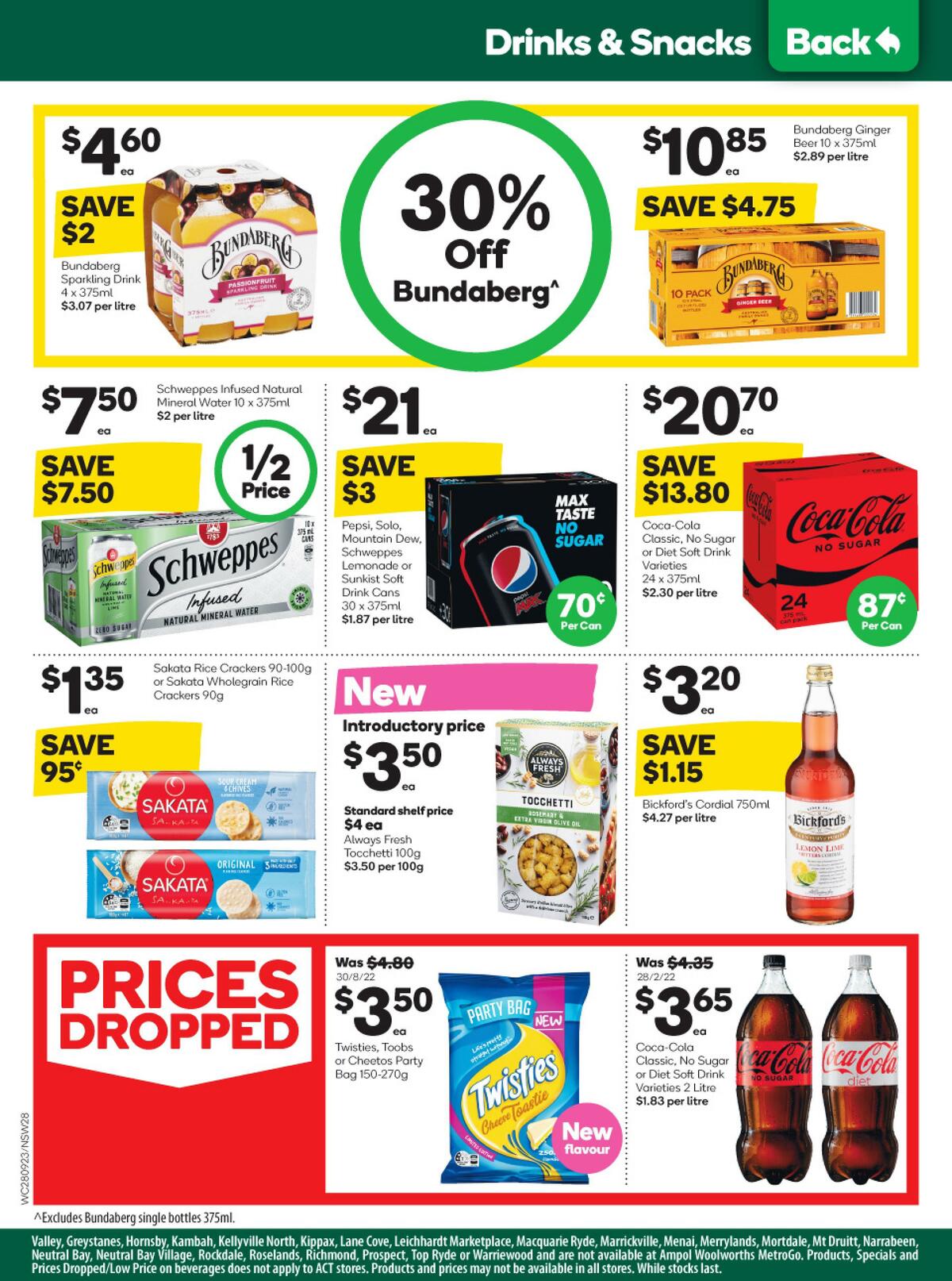 Woolworths Catalogues from 28 September