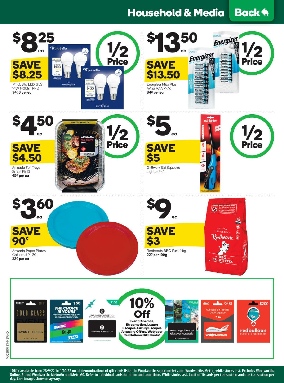 Woolworths Catalogues from 28 September