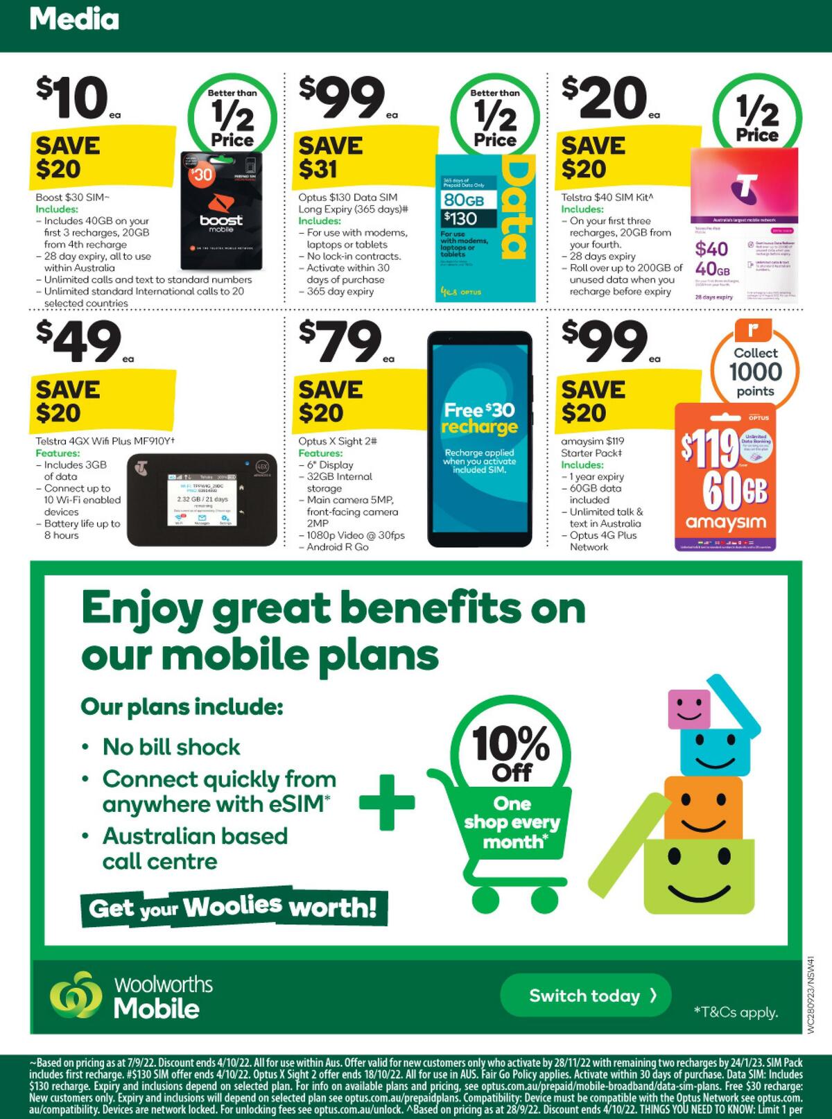 Woolworths Catalogues from 28 September