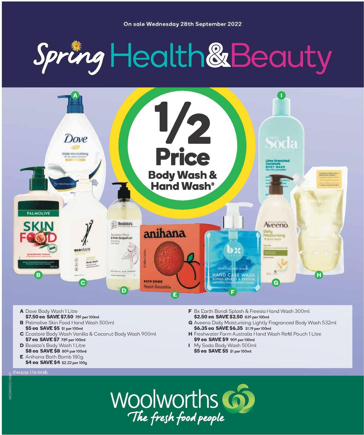 Woolworths Health & Beauty Catalogues from 28 September
