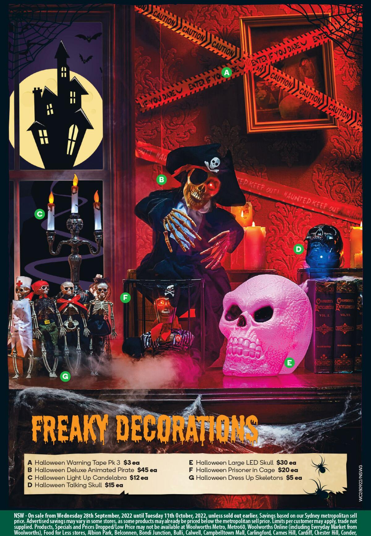 Woolworths Happy Halloween Catalogues from 28 September