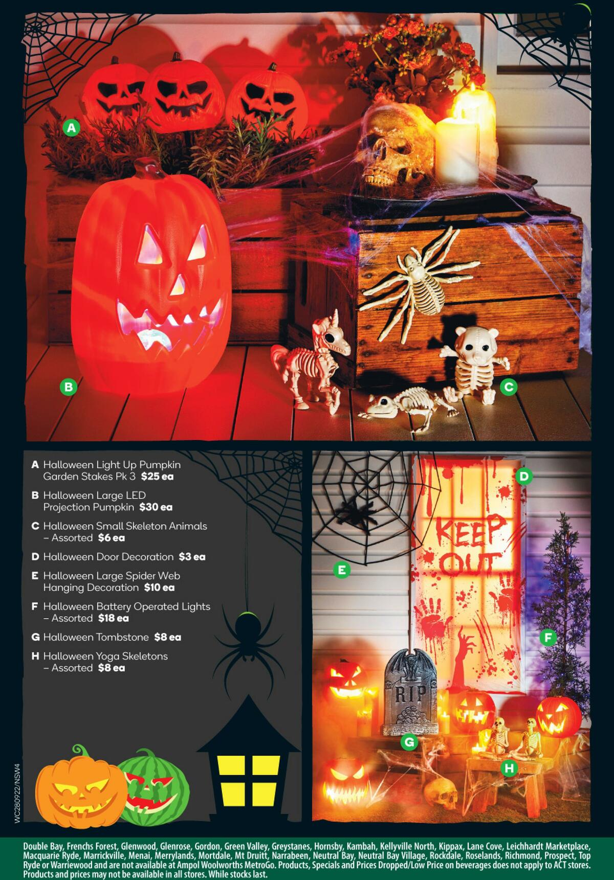 Woolworths Happy Halloween Catalogues from 28 September