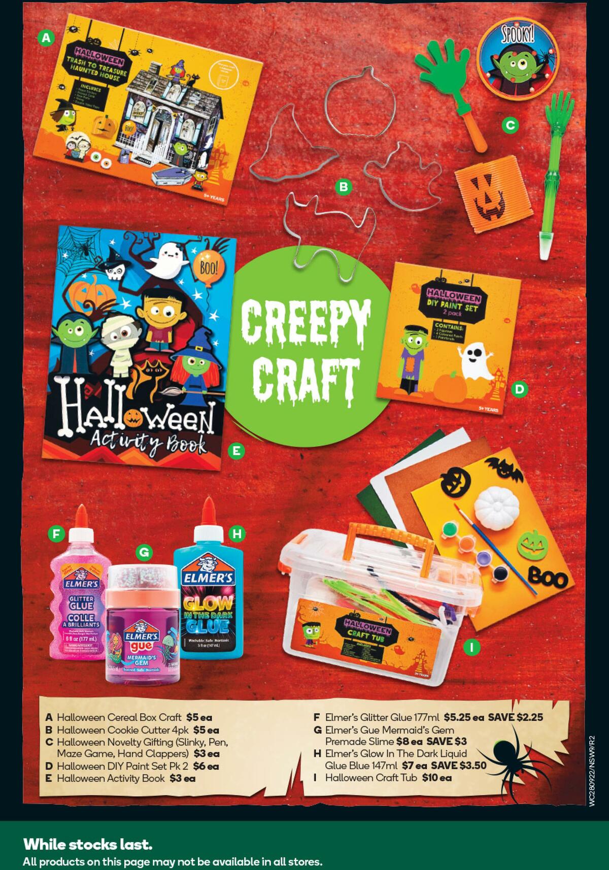 Woolworths Happy Halloween Catalogues from 28 September