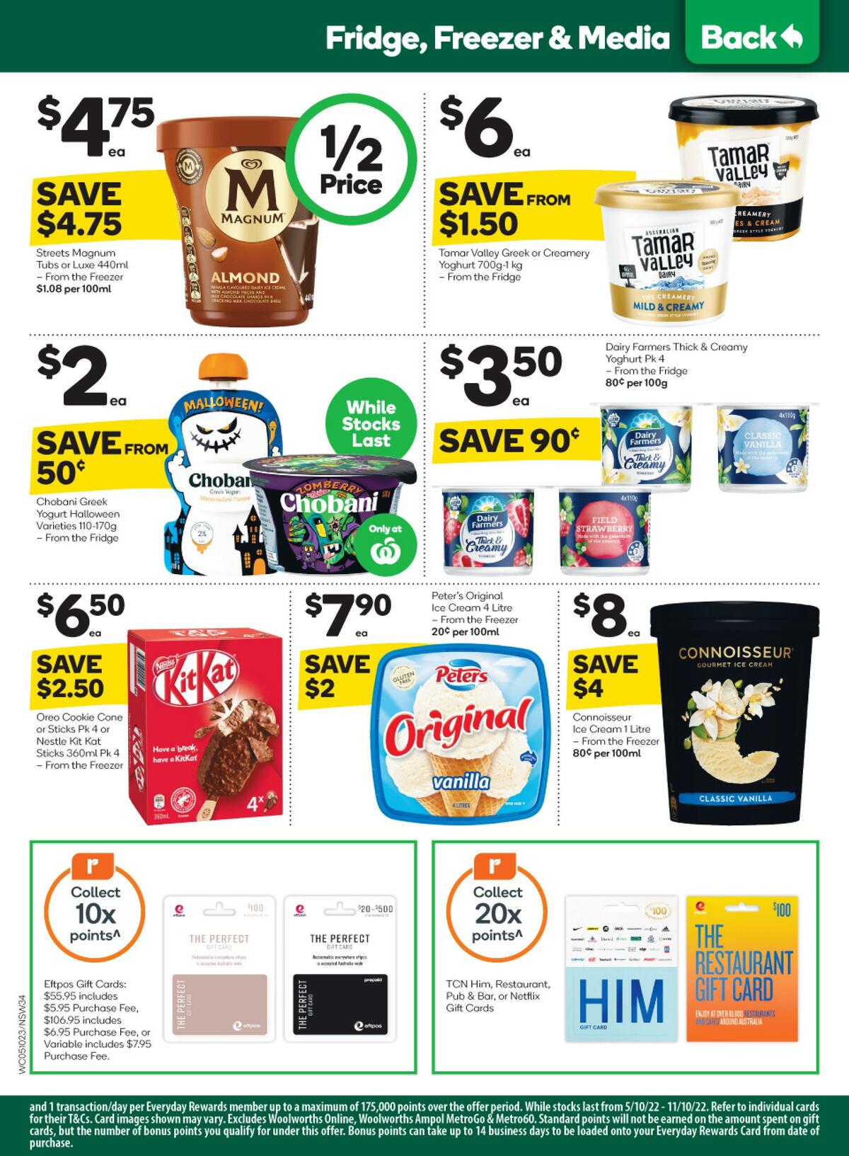 Woolworths Catalogues from 5 October