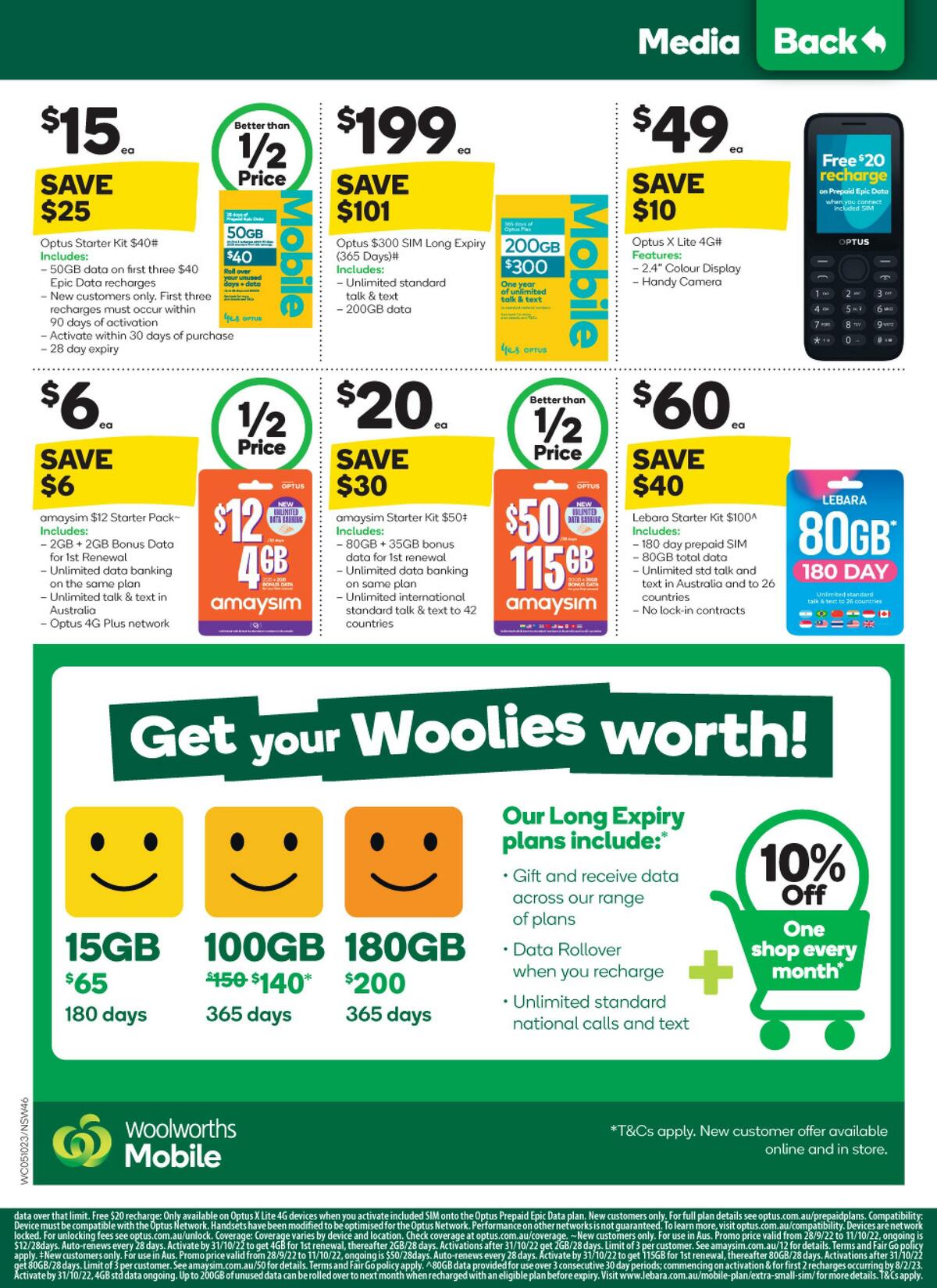 Woolworths Catalogues from 5 October