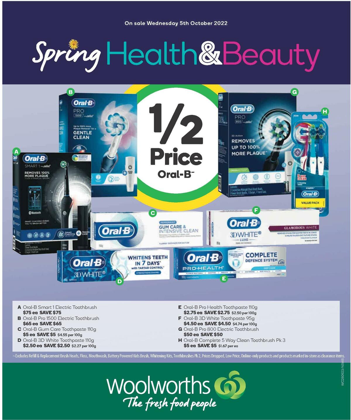 Woolworths Health & Beauty Catalogues from 5 October