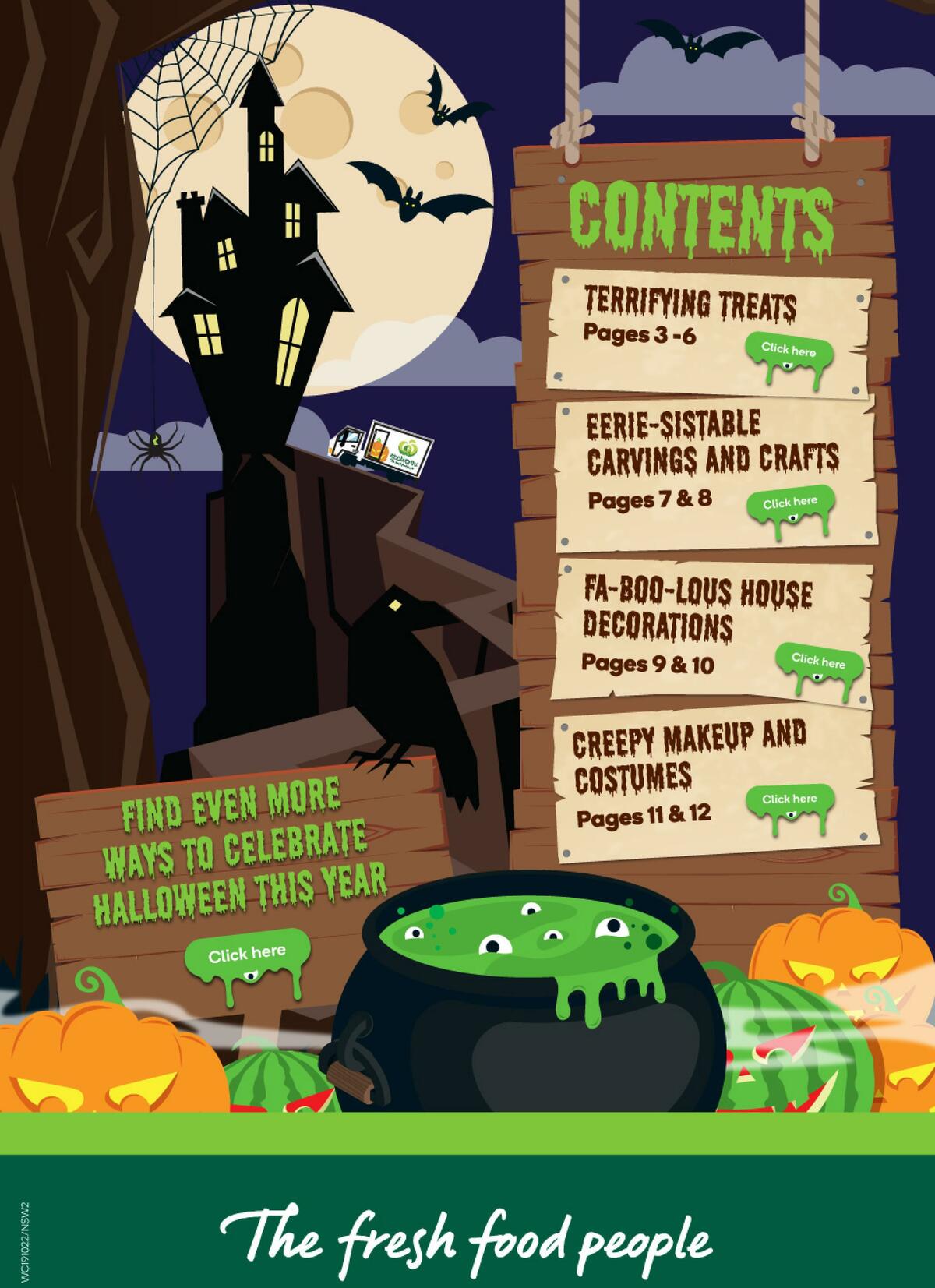 Woolworths Happy Halloween Catalogues from 19 October