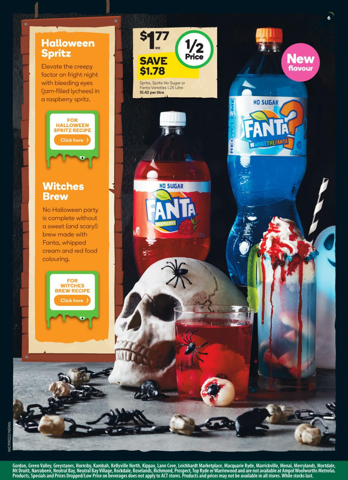 Woolworths Happy Halloween Catalogues from 19 October