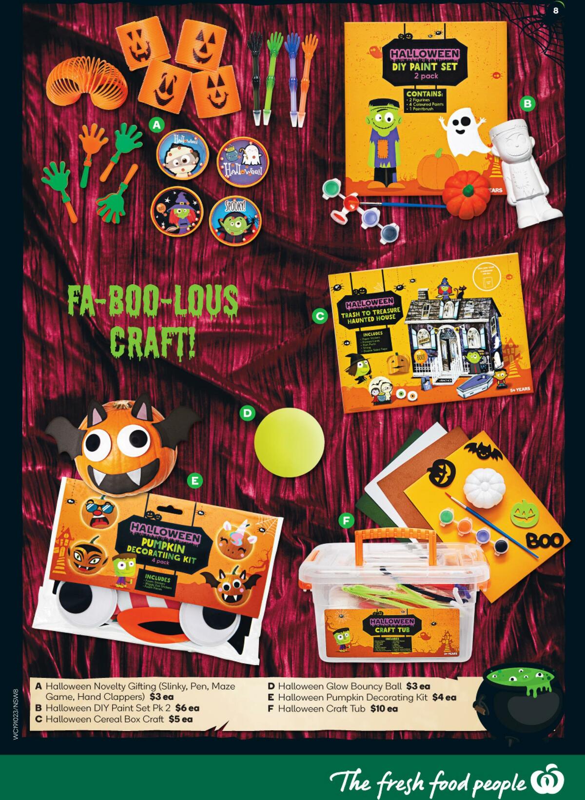 Woolworths Happy Halloween Catalogues from 19 October