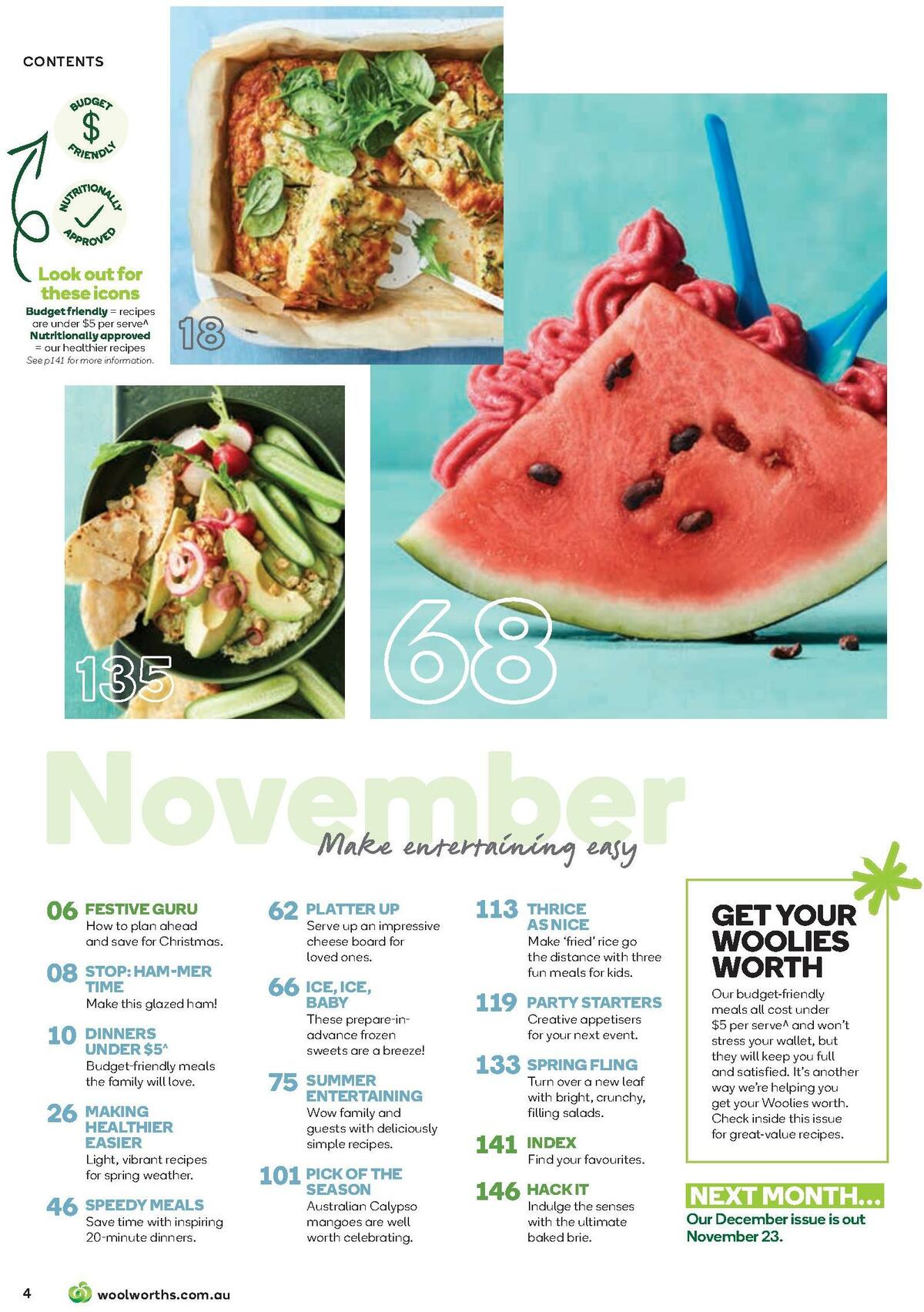 Woolworths Fresh Ideas Magazine November Catalogues from 1 November
