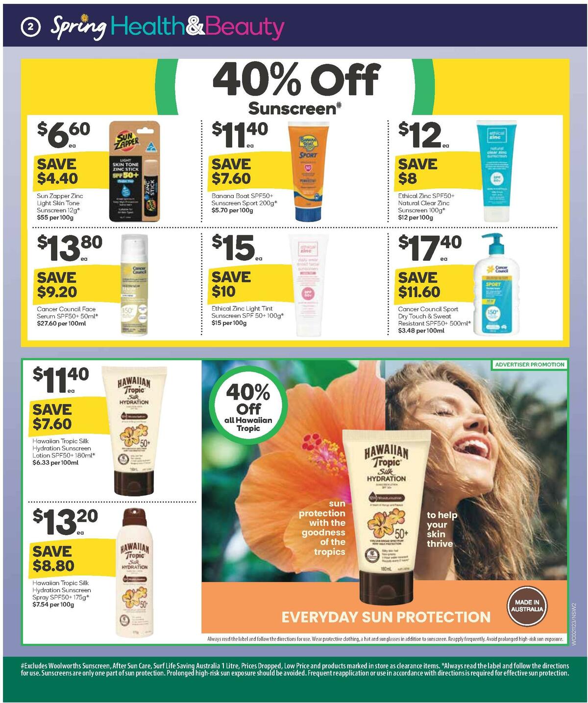 Woolworths Health & Beauty Catalogues from 2 November