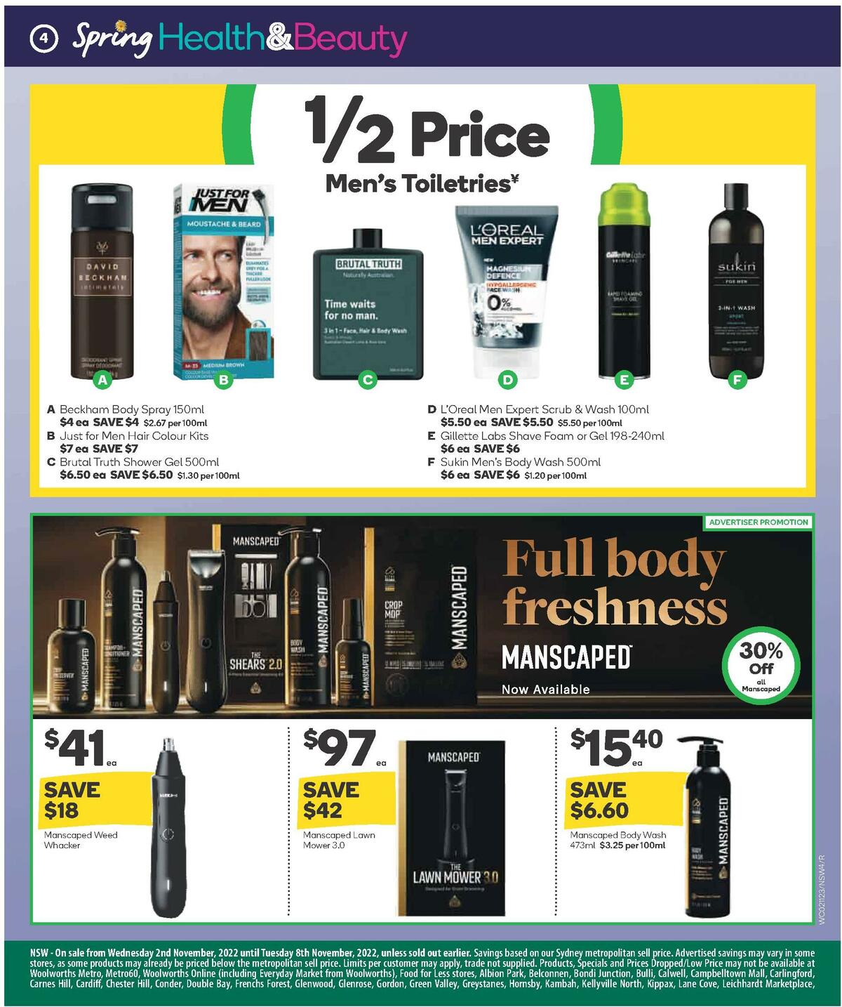 Woolworths Health & Beauty Catalogues from 2 November