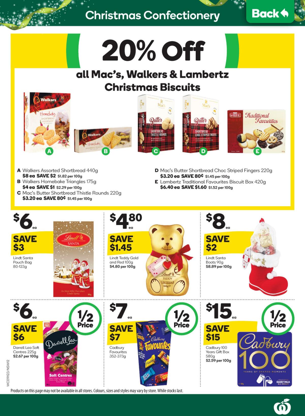 Woolworths Catalogues from 9 November
