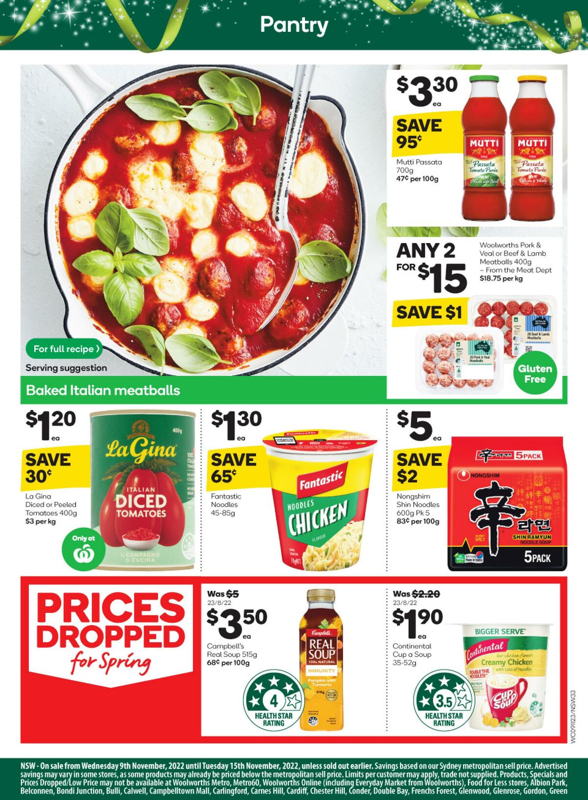 Woolworths Catalogues from 9 November