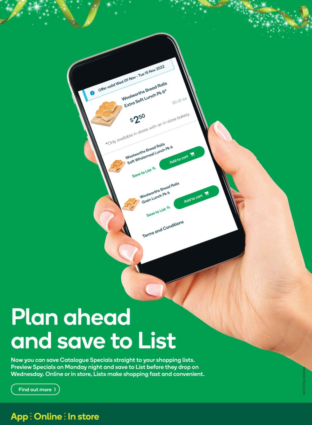 Woolworths Catalogues from 9 November